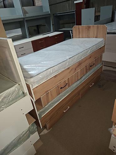 bunk bed: Односпальная кровать, Новый, С матрасом, длина - 190 см — 6
