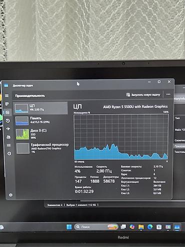 планшет xiaomi redmi pad pro: Для учебы, Б/у, AMD Ryzen 5 — 9