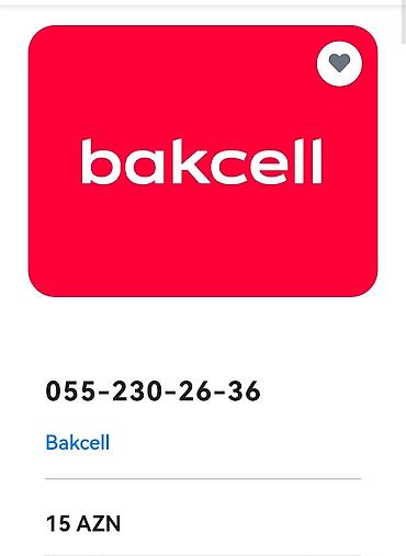 SİM-kartlar: Açıqlama: Xəzər Telecom mağazasında Bakcell Nar Azercell 055, 099 — 8