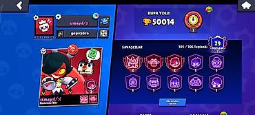 Bijuteriya: Brawl Stars hesabı 105 karakter var çox xərc olunub bu hesaba - — 1