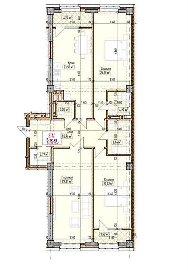 купить подземный паркинг: Элитка, 4 комнаты, 139 м² — 4