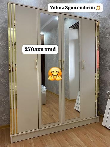 Шкафы: Dolab yeni qarderob paltar dolabı güzgülü — 1