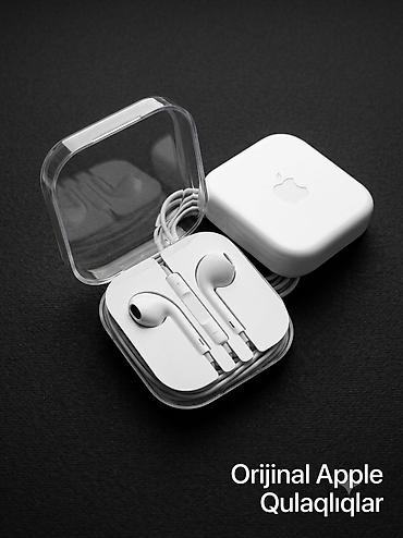 iphon se: İşlənmiş Simli Qulaqcıqlar, Apple, rəng - Ağ — 1