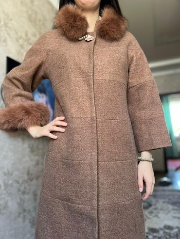 коричневое пальто: Пальто, 4XL (EU 48)