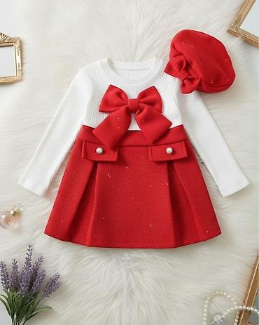 lidl bubnjevi: ✨ Haljinica u belo-crvenoj boji 🎀 Puniji materijal. Napred velika — 1