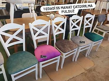 Ev və bağ: Mətbəx üçün, Yeni, Açılmayan, Dördbucaq masa, 4 stul — 10