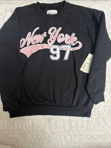 женские трикотажные спортивные костюмы: Толстовка, S, цвет - Черный