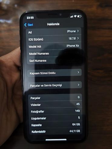 Apple iPhone: IPhone Xs, 64 GB, Space Gray — 10