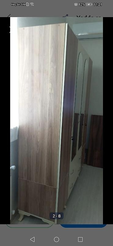 2 el kombi dolabı: Geniş həcmli paltar şkafı - Model: iki aynalı orta bölmə, dörd — 7