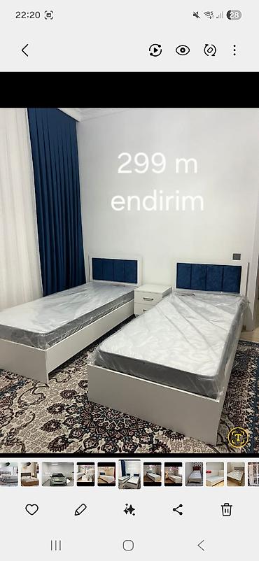 матрасы в баку цены: Tək nəfərlik çarpayı və matras dəsti. Şəkillərdə yumşaq üzlüklü — 9