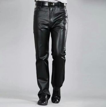 хлопковые брюки мужские: Брюки цвет - Черный
