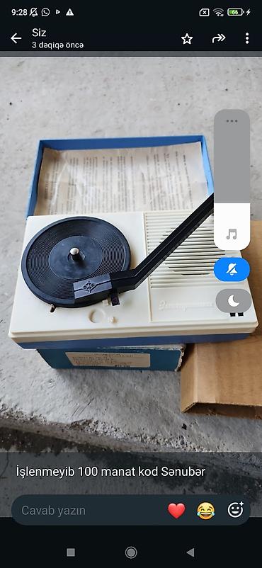 Elektronika markalı portativ vinil patefon/plaçoyn. - Kompakt, qutu lalafo.az -da Elektronika markalı portativ vinil patefon/plaçoyn. - Kompakt, qutu