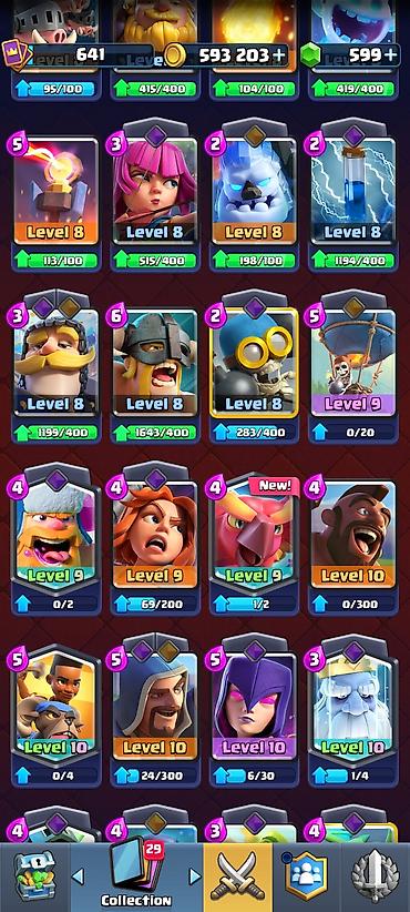 Clash Royale hesabı satışı - Trophy: 4285 - Kral səviyyəsi: 11 -