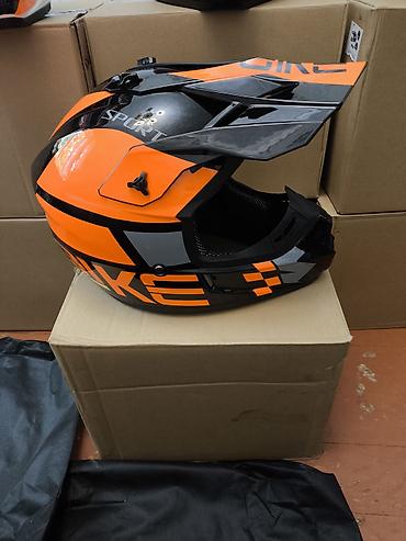 Шлемы: Мотошлем кроссовый (интеграл с визором-пиком) - Тип: полноразмерный — 12