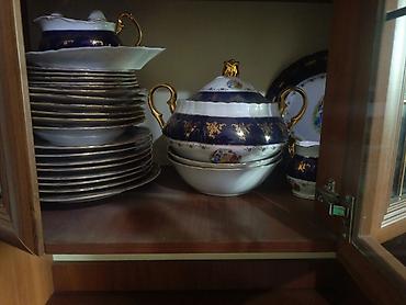yeni il sufresi bezemek: Dəst-xüsusi süfrə və şüşə qablar paketi - Porcelan yemək dəsti: dərin — 1