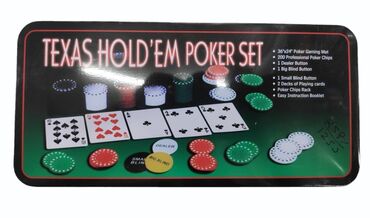 Poker stolüstü oyunu.
200 dəst fiska,2 dəst kart,oyun xalçası daxildir