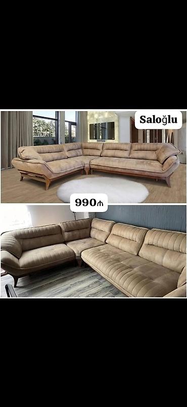 stol stul kuxna: 990₼ saloğlu kunc divaN ideal vəziyyətdə qollar kurek arxaya açılır — 1