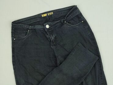 legginsy woskowane push up: Denim Co, Jeansy damskie, rozmiar L