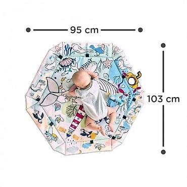 mint majice: Kinderkraft SMARTPLAY SEA – 2 u 1 obrazovna prostirka i suvi bazen sa — 1