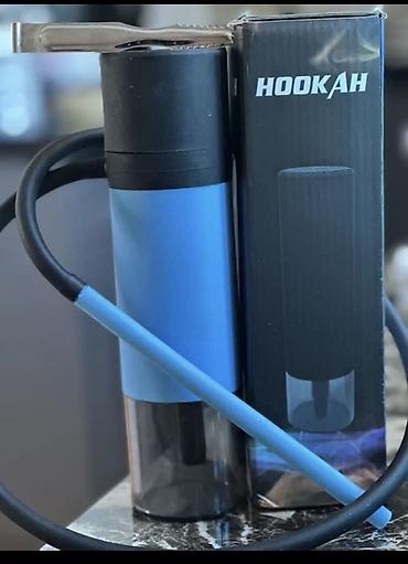 stol ustu qəlyan: Kompakt “HOOKAH” stolüstü nargilə seti - Müasir, silindrik dizayn — 1