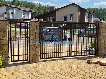 черный метаал: Кованые металлические ворота и секции ограждения - Материал: сталь — 6