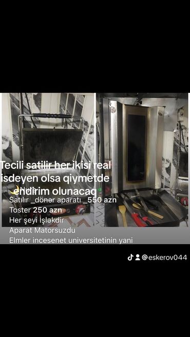 Tosterlər: Toster rəng - Boz, İşlənmiş, Ödənişli çatdırılma