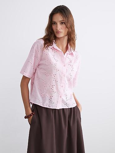 ls waikiki: Блузка, Классическая модель, Хлопок, Укороченная модель — 2