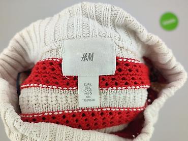 czerwony sweter hm: H&M, Sweter damski, rozmiar L — 4