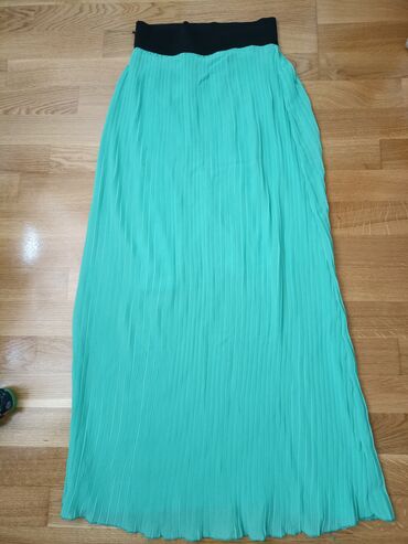 kožna suknja kombinacije: S (EU 36), M (EU 38), Maxi, color - Turquoise