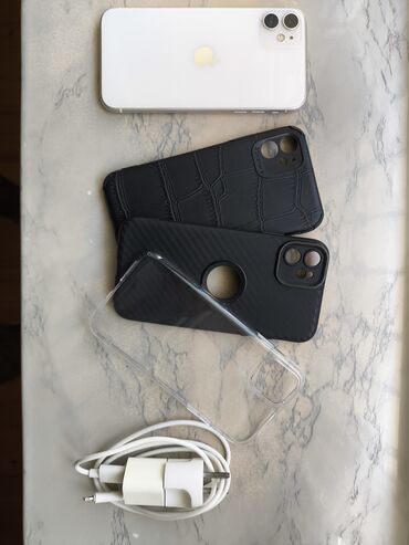 купить iphone: IPhone 11, 64 GB, Ağ, Face ID