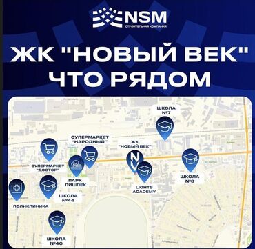 срочная продажа авто бишкек: 1 комната, 48 м², Индивидуалка, 12 этаж, ПСО (под самоотделку)