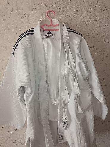 Kişi geyimləri: Adidas cüdo kimono üstü kəmər və şalvarı 7ay işlənib real alıcıya — 1