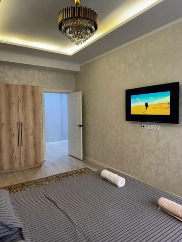 Посуточная аренда квартир: 1 комната, Душевая кабина, Постельное белье, Кондиционер — 9