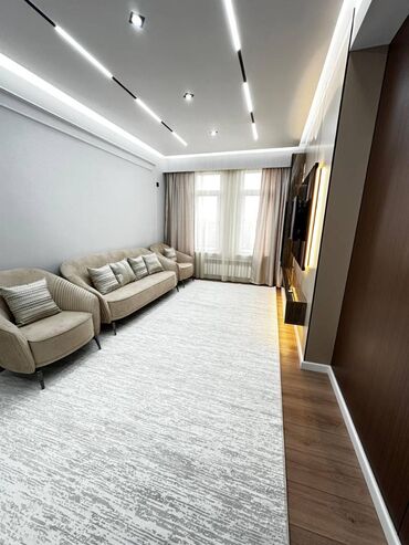 1 комнатная квартира 8 мкр: 3 комнаты, 100 м², Элитка, 7 этаж, Дизайнерский ремонт