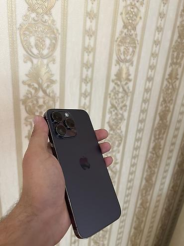 iphone 5 plata: IPhone 14 Pro Max, 128 GB, Deep Purple, Simsiz şarj, Face ID, Sənədlərlə — 2