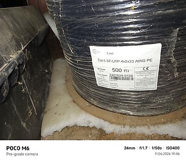 lan kabeli: ETK Kablo Estet Cat 6 SF/UTP kabel – 500 m bobin Texniki — 1