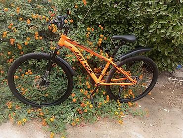 Dağ velosipedi – JUST YOUR (MTB) - Rəng: parlaq narıncı, qara