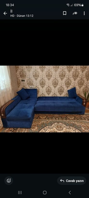 metbex künc divan: Künc divan, Vеlur parça