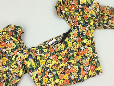 czarne bluzki krótki rękaw obcisła: PULL&BEAR, Bluzka damska, rozmiar S