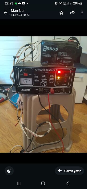 sport isiqlar: Jarrett avtomatik akkumulyator enerji doldurma cihazı. TC-1230 modeli