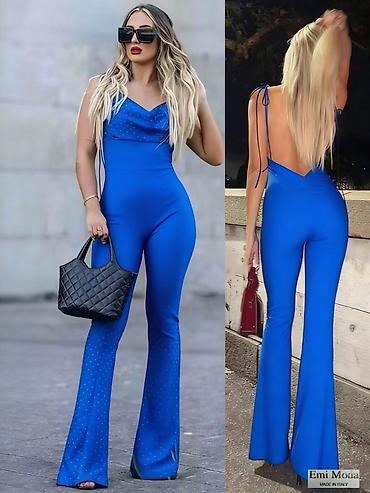 Kombinezoni: 💫Ženski elegantni kombinezon - Model: uski kroj sa zvonastim — 3