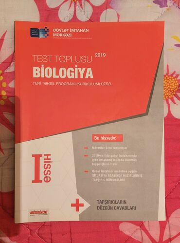 Testlər: Biologiya Testlər 10-cu sinif, DİM, 1-ci hissə, 2019 il