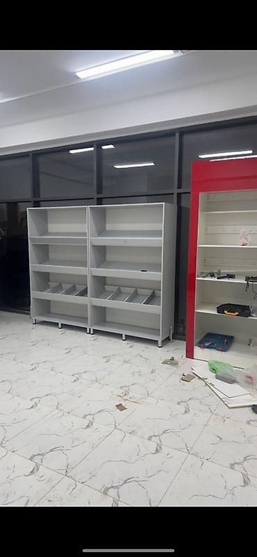с полкой: Торговые стеллажи серого цвета - Назначение: выкладка товаров в — 1