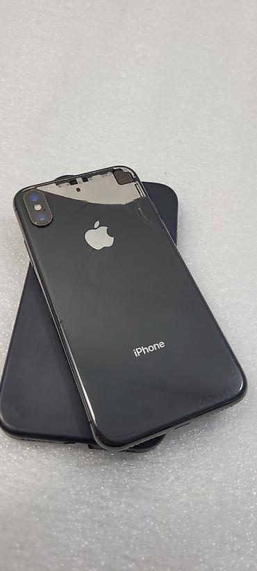 Apple iPhone: IPhone X, Б/у, 64 ГБ, Черный, Чехол, 80 % — 8