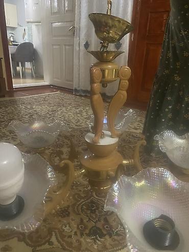 İşıqlandırma: Çılçıraq, 5 lampa, Metal — 3