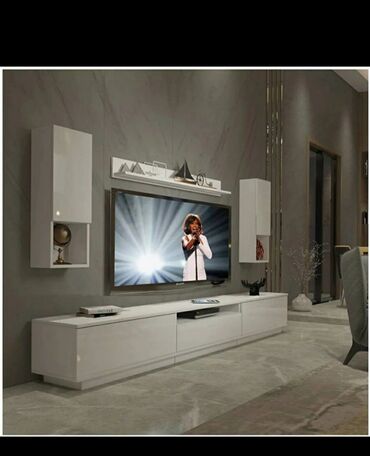 Sifarişlə TV stendlər: Siyirməli, Polkalı, Sadə laminat, Azərbaycan, Zəmanətli, Kredit yoxdur — 2