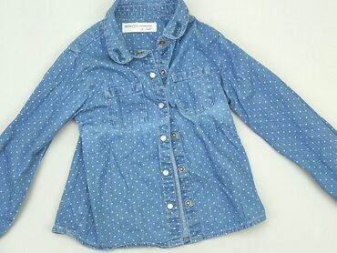 elegancka bluzka w groszki: Shirt 4-5 years, condition - Good, pattern - Peas, color - Blue