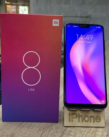 о интернет: Xiaomi, Mi 8 Lite, цвет - Синий