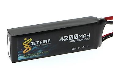 JetFire 11.1V 4200mAh 40C Li-Po 3S Batareya Yüksək cərəyan tələb edən