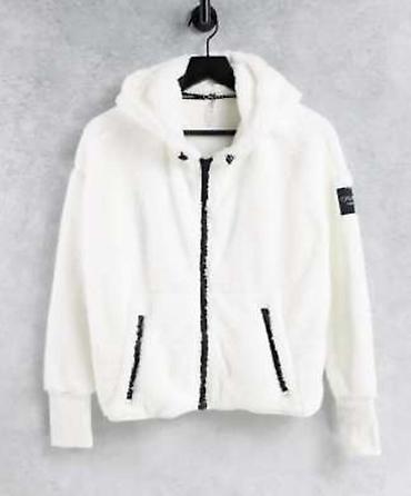 Şəxsi əşyalar: Calvin Klein Performance qadın xəz-effektli kapüşonlu svitşört/jaket — 4